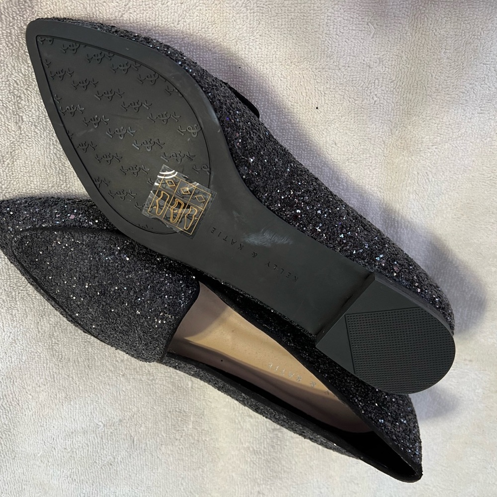 New Kelly & Katie black sparkle flats - Picture 4 of 4